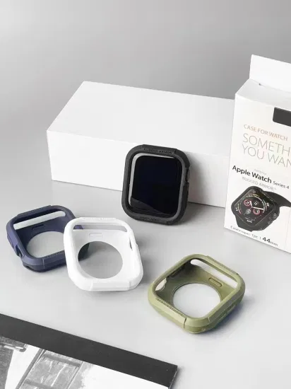 Luxuriöses, vollständig schützendes Smart Watch 6 44-mm-Gehäuse für Apple Watch, Schutz für Iwaatch 6, weiche TPU-Uhrenabdeckung mit Einzelhandelsverpackung